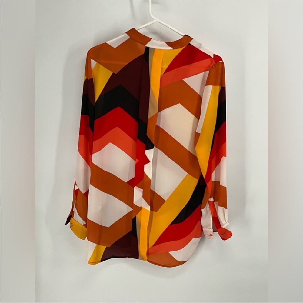 Vince Camuto Colorful Geometric Women's Top S